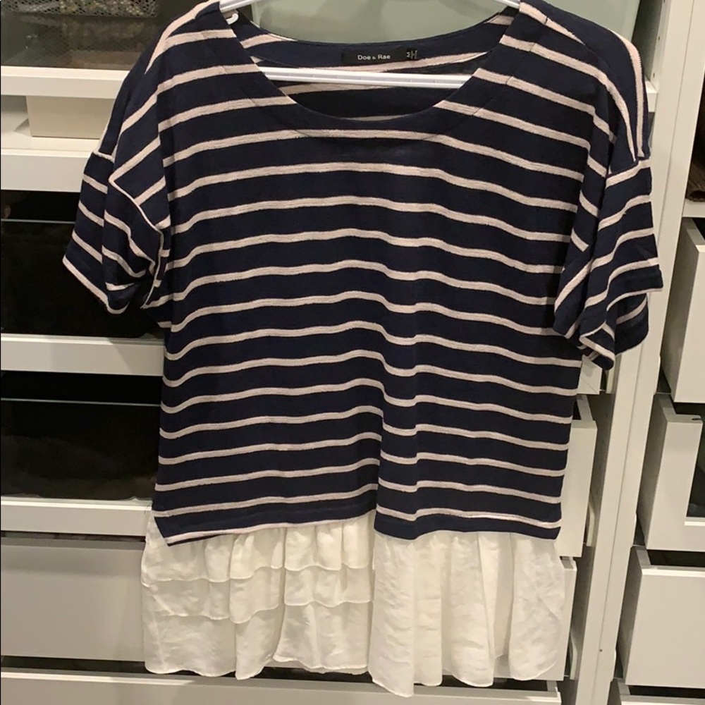 Shirt with flowy edge. Never worn